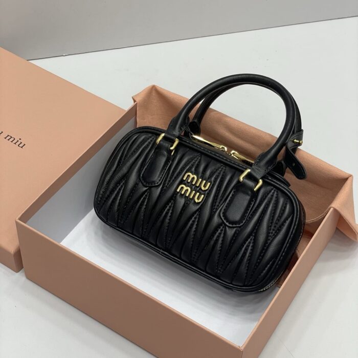 Arcadie Matelassé Nappa Leather Mini Bag By Miu Miu