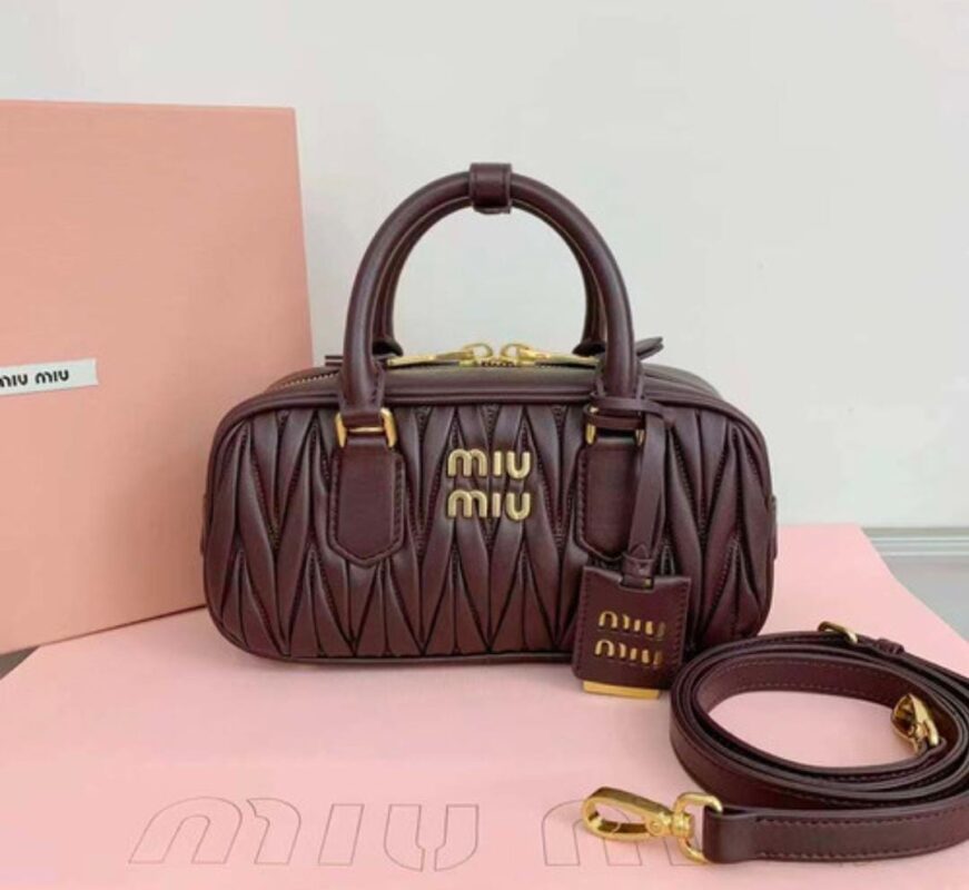 Arcadie Matelassé Nappa Leather Mini Bag By Miu Miu