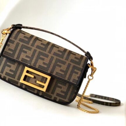 Fendi Baguette Mini Fabric Bag In UAE