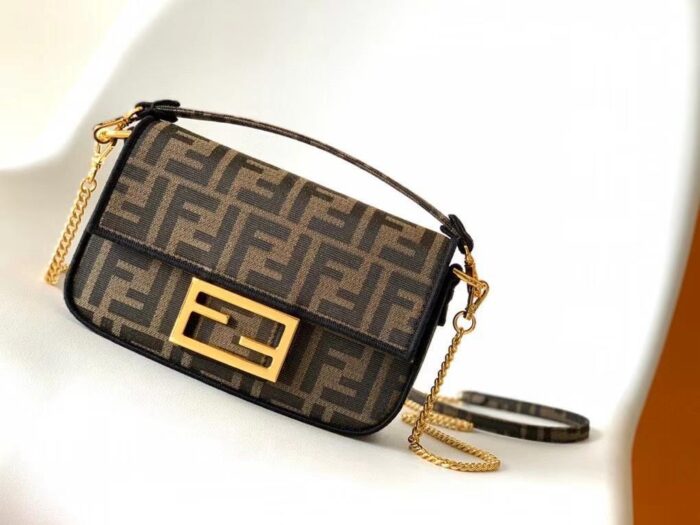 Fendi Baguette Mini Fabric Bag In UAE