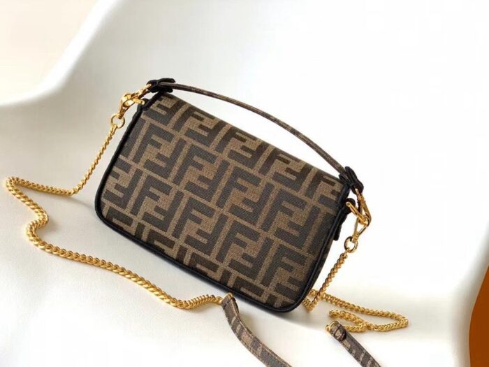 Fendi Baguette Mini Fabric Bag In UAE
