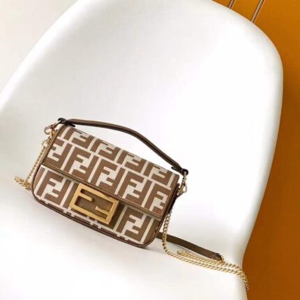 Fendi Baguette Mini Fabric Bag In UAE