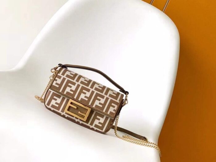 Fendi Baguette Mini Fabric Bag In UAE