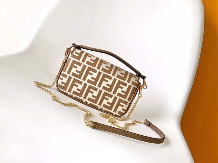 Fendi Baguette Mini Fabric Bag In UAE