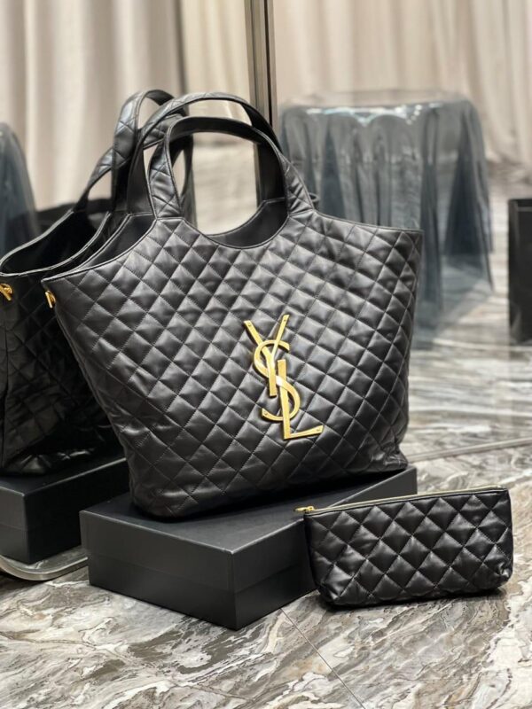 Saint Laurent Quilted Lambskin Monogram Icare Bag In UAE