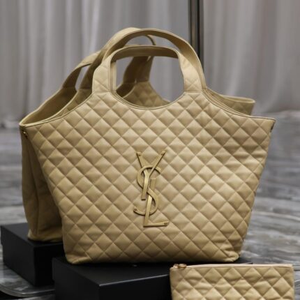 Saint Laurent Quilted Lambskin Monogram Icare Bag In UAE