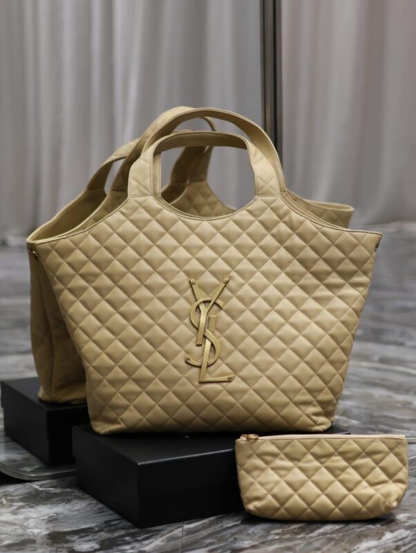 Saint Laurent Quilted Lambskin Monogram Icare Bag In UAE