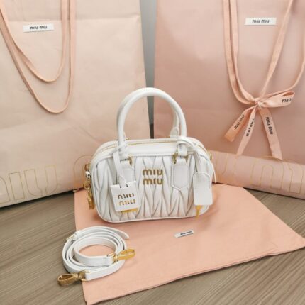 Miu Miu Arcadie Matelassé Nappa Leather Bag In UAE