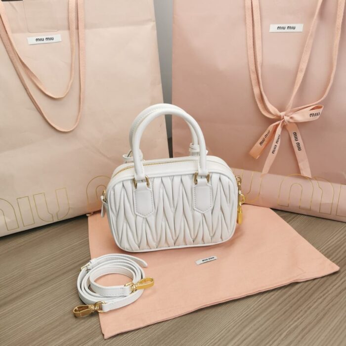 Miu Miu Arcadie Matelassé Nappa Leather Bag In UAE