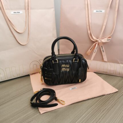 Miu Miu Arcadie Matelassé Nappa Leather Bag In UAE