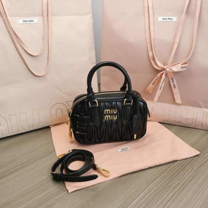 Miu Miu Arcadie Matelassé Nappa Leather Bag In UAE