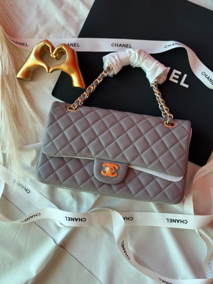 Chanel Caviar Leather Medium Classic Double Flap Bag In UAE