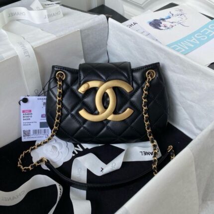 Chanel Messenger Bag Lambskin Quilted Small In UAE