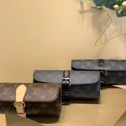 Monogram Canvas 3 Watch Case By Louis Vuitton