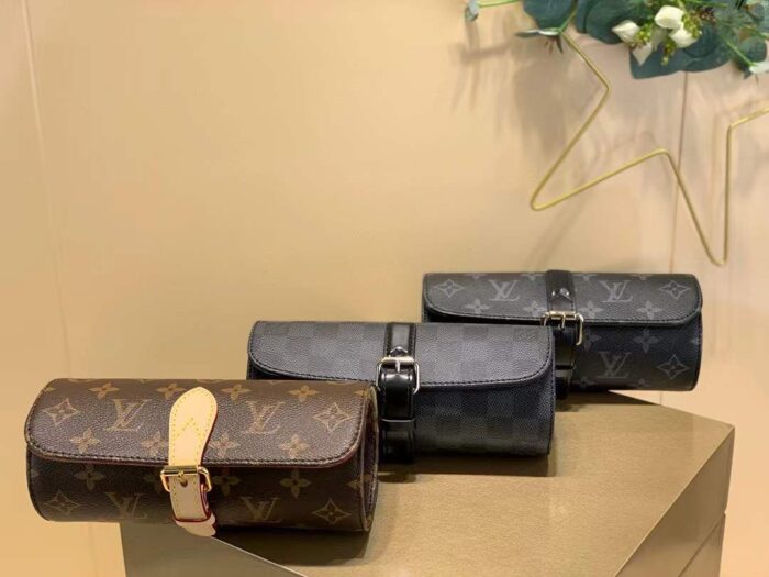 Monogram Canvas 3 Watch Case By Louis Vuitton