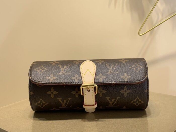 Monogram Canvas 3 Watch Case By Louis Vuitton