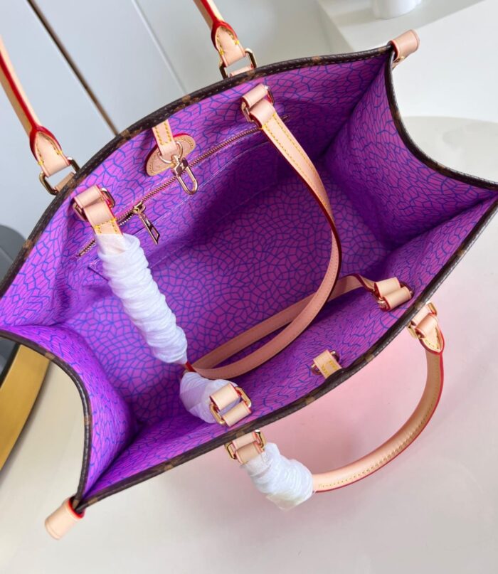 Louis Vuitton LV x YK Onthego MM Pumpkin Print Bag