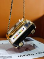 Chanel Mini Van Minaudiere Plexi Enamel Strass Bag