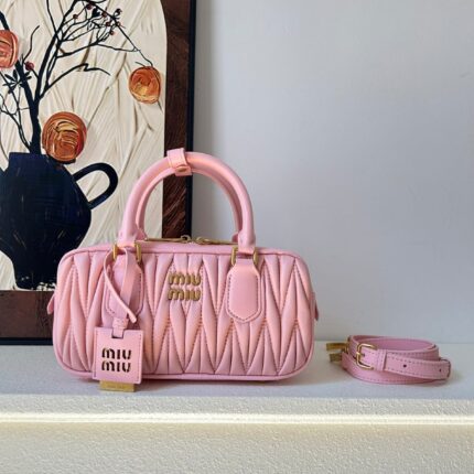Arcadie Matelassé Nappa Leather Mini Bag By Miu Miu
