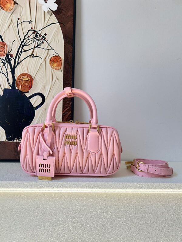 Arcadie Matelassé Nappa Leather Mini Bag By Miu Miu
