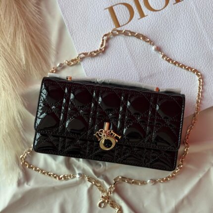 My Dior Mini Bag Black Cannage Lambskin In UAE