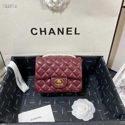 Chanel Mini Classic Handbag Lambskin & Gold-Tone Metal In UAE