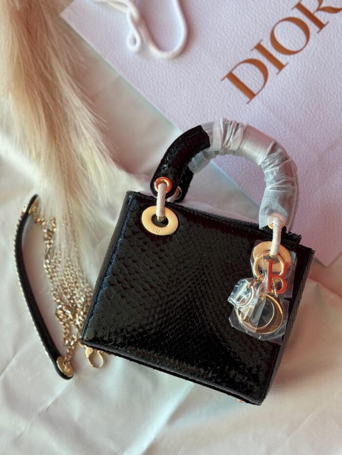 Dior Snakeskin Mini Lady Bag In UAE
