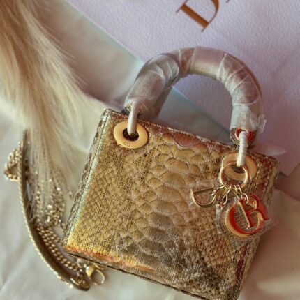 Dior Snakeskin Mini Lady Bag In UAE