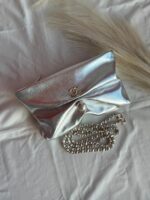 Chanel Clutch With Chain Metallic Lambskin Bag In UAE